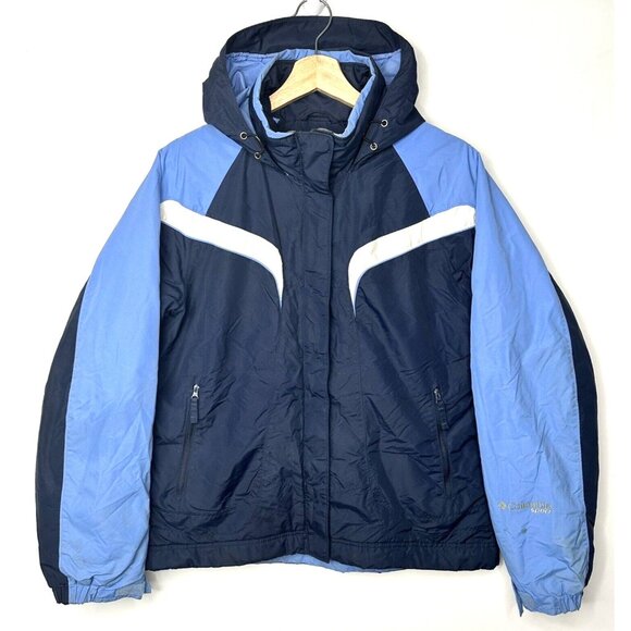 Columbia Jackets & Blazers - Columbia Womens Jacket Hooded Lined Hooded Outdoor Vintage Gorpcore Blue Medium